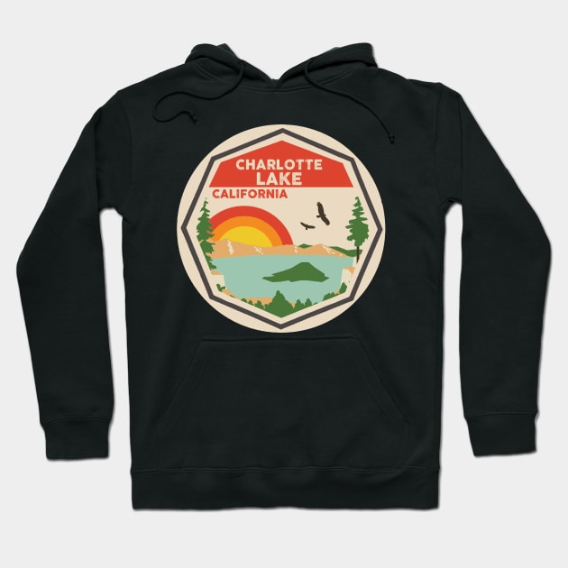 Charlotte Lake California Colorful Scene Hoodie by POD4